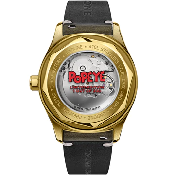 UNDONE Popeye The Sailorman Automatic Green Popeye COL-POP-SLM-GRN Undone