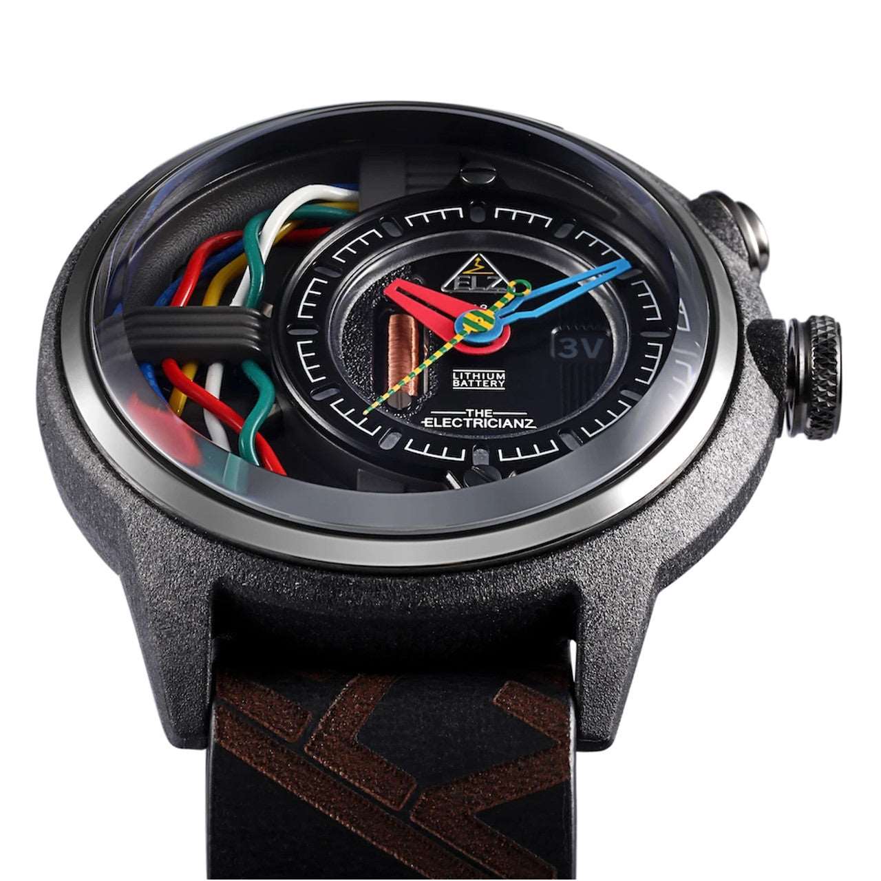 The Electricianz Nomad Z 42mm Ecru Calfskin Leather | Watches.com