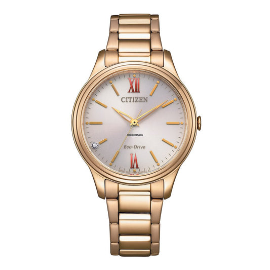 Citizen Eco-drive Gold Stainless Steel Strap Women Watch EM0418-81X Citizen