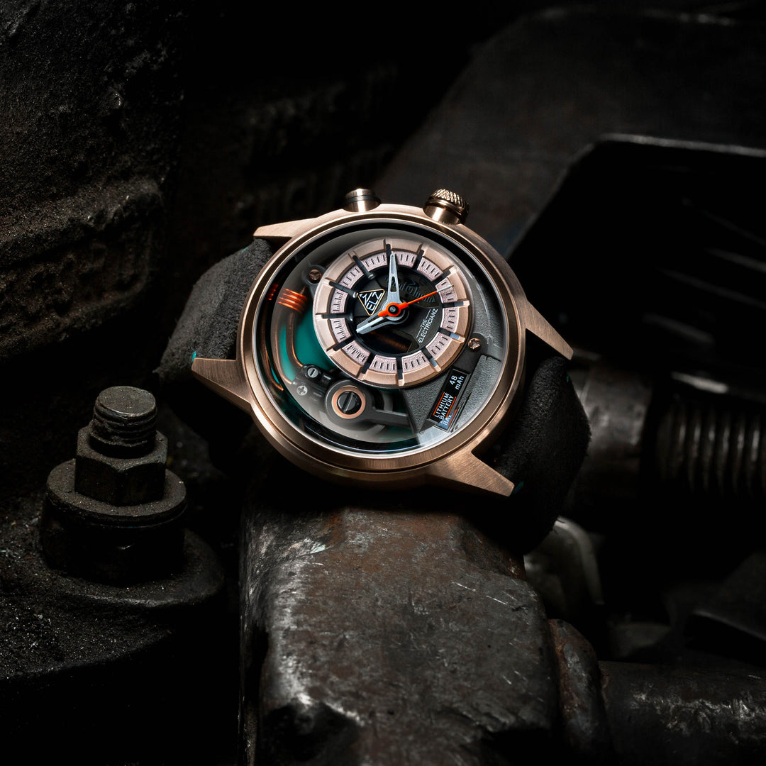 Electricianz The Steel Z Brown Leather 45mm – Klassy Watches